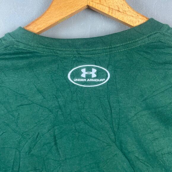 Under Armour Loyola Greyhounds Pullover T-Shirt Men's SM Green Short Sleeves - Picture 4 of 7